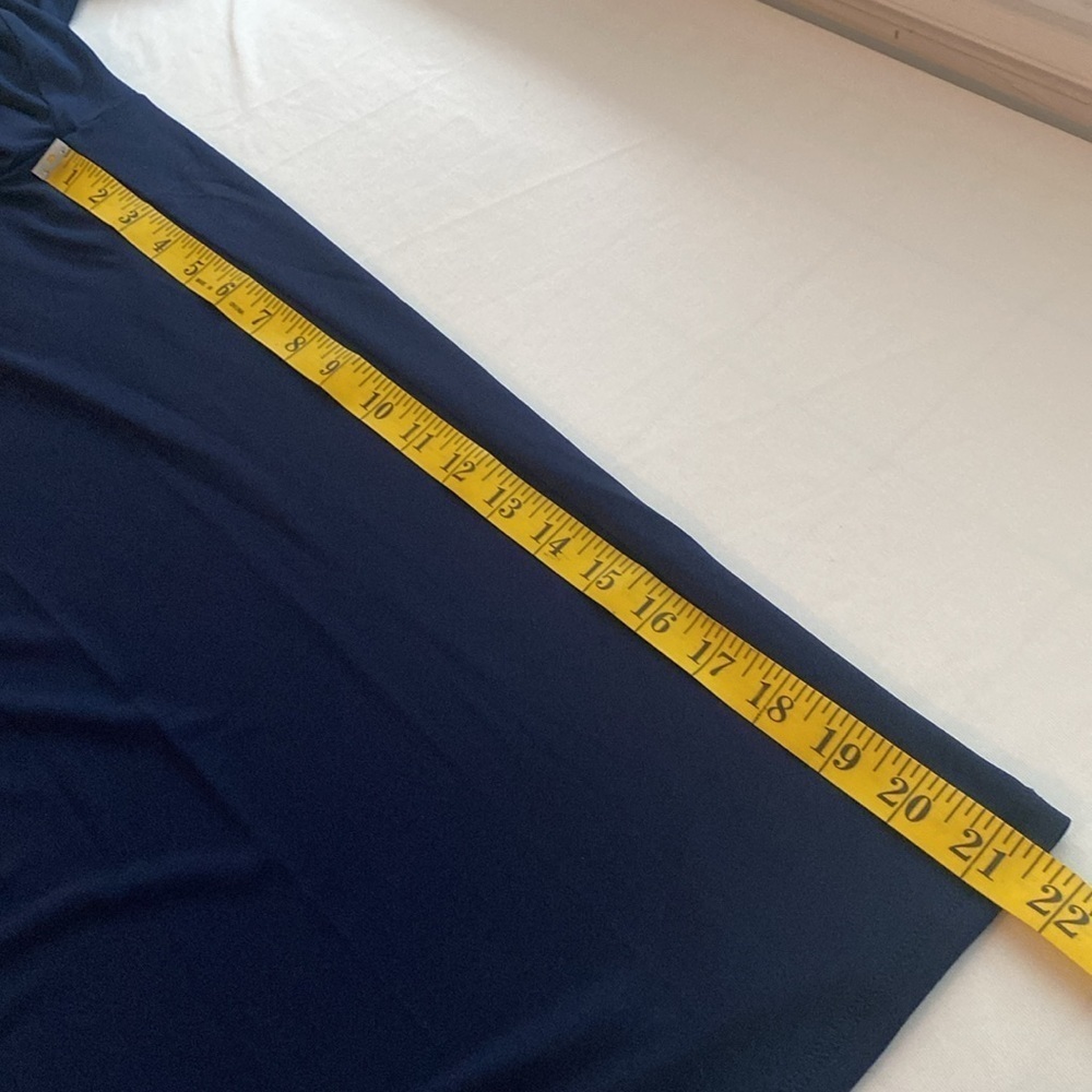 Kaari Blue pull on pants Everyday Essentials elastic waist wide leg Sz Large NWT - Picture 3 of 7